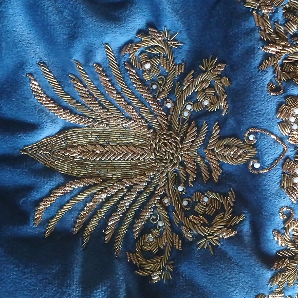 Blue Velvet Adora Potli Bag - Picture 4 of 8